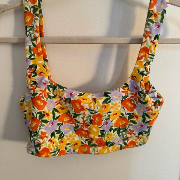 ZARA floral crop top sports bra - Picture 3 of 4